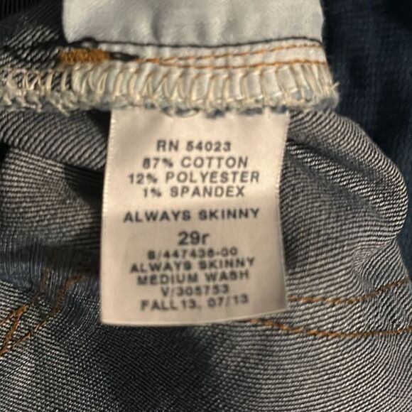 Gap Always Skinny Jeans - 28" inseam, Size 29R - Picture 6 of 6